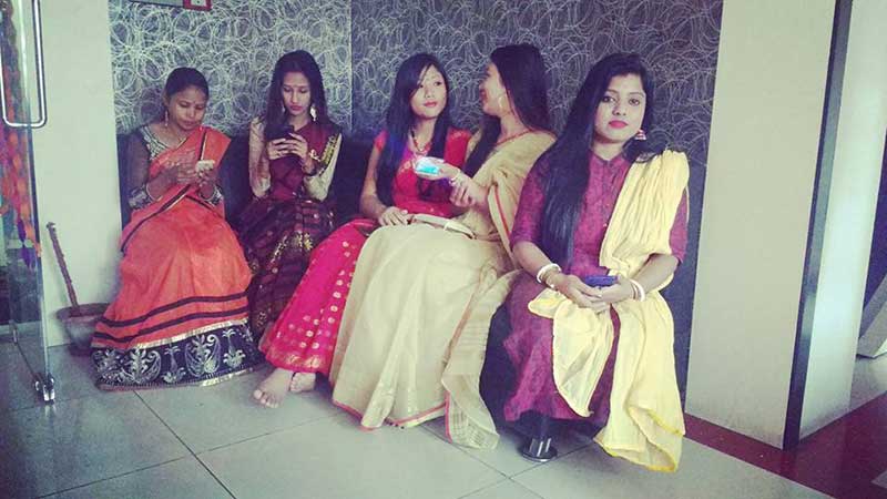 saraswati puja celebration at Sky International Academy
